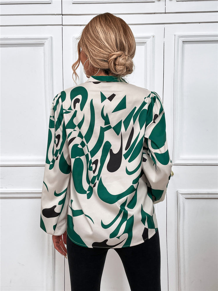 
                  
                    Camicia Donna Fiocco Multicolore Morbida Elegante Casual - LE STYLE DE PARIS
                  
                