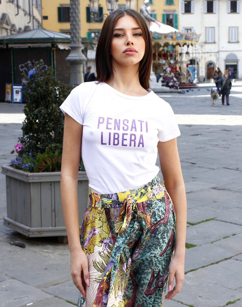Maglia Donna T Shirt Girocollo Stampa Mezza Manica Casual Comoda - LE STYLE DE PARIS
