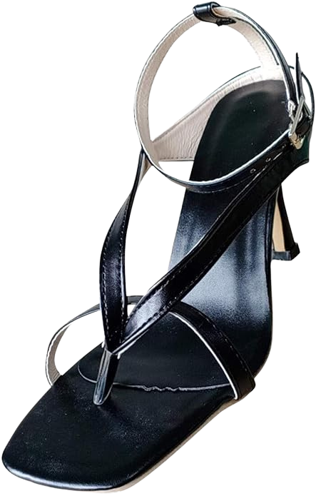 
                  
                    Sandalo Donna Scarpa Cinturino Fibbia Tacco Punta Quadrata Elegante - LE STYLE DE PARIS
                  
                