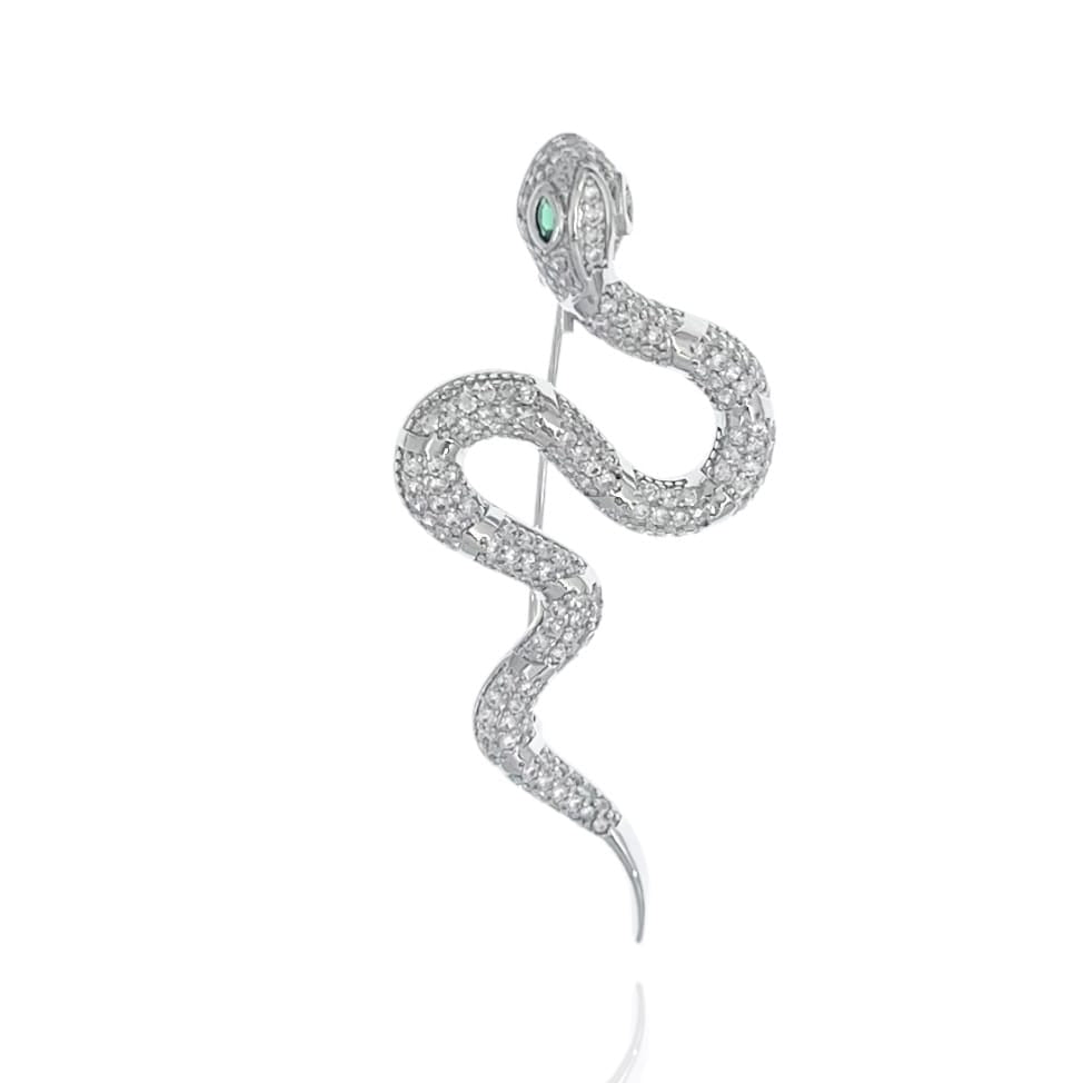
                  
                    Spilla Donna Gioiello Strass Pietra Serpente Elegante - LE STYLE DE PARIS
                  
                