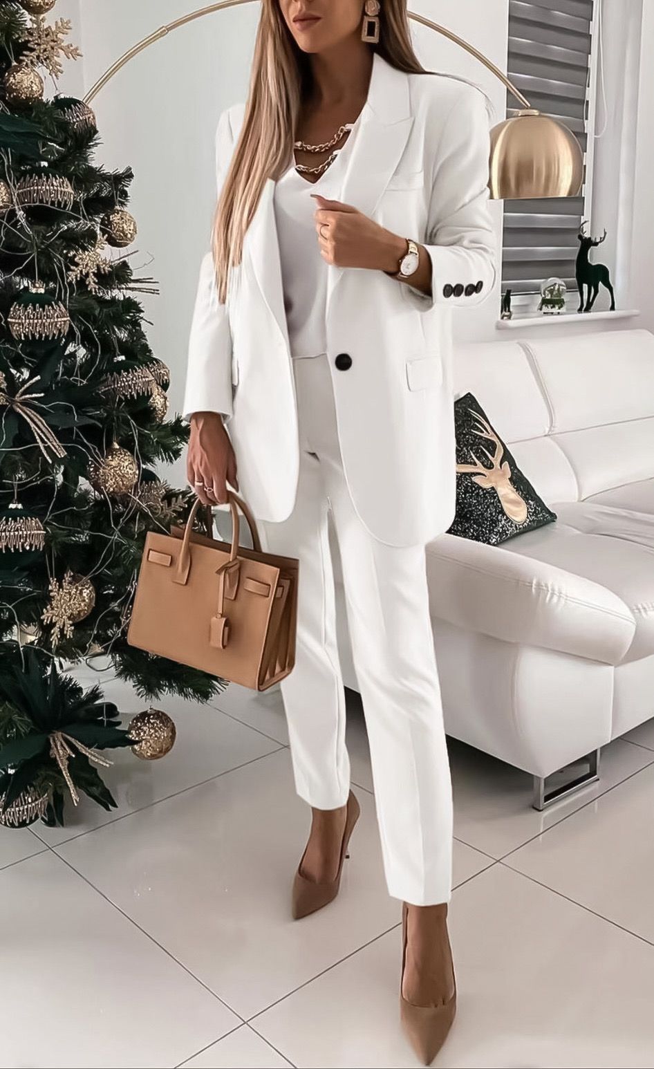 Tailleur Woman Coordinated Jacket Pantalone Bottoni – LE STYLE DE PARIS