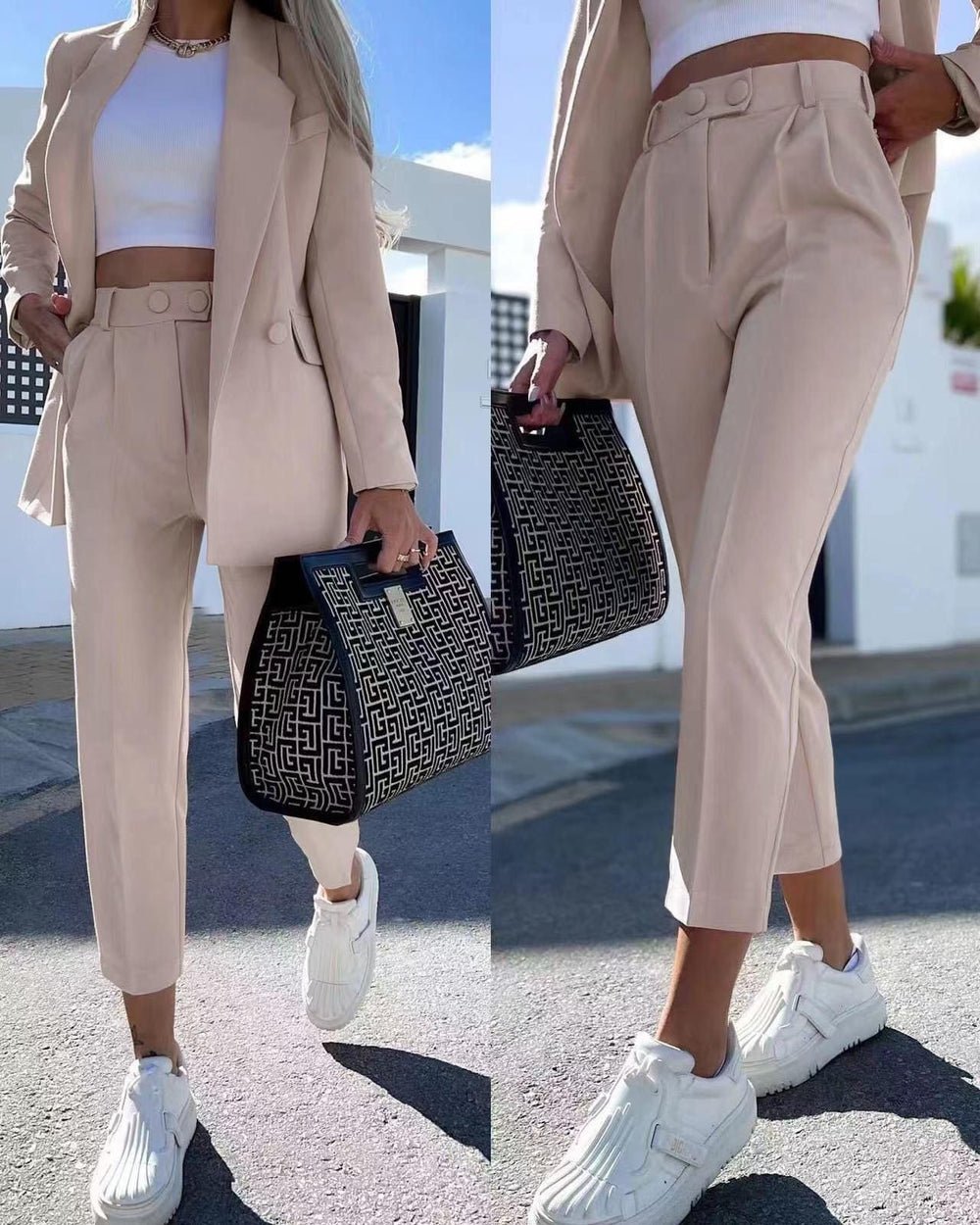 Tailleur Donna Completo Giacca Pantalone Sigaretta Elegante – LE STYLE DE  PARIS