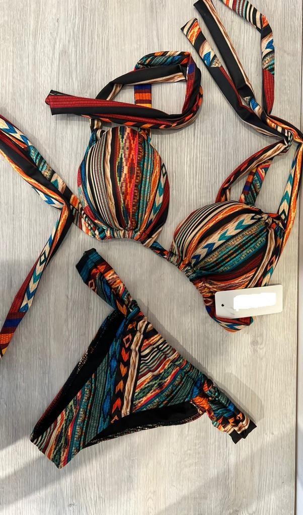 Costume Donna Moda Mare Bikini Bretelline Fantasia Beachwear - LE STYLE DE PARIS