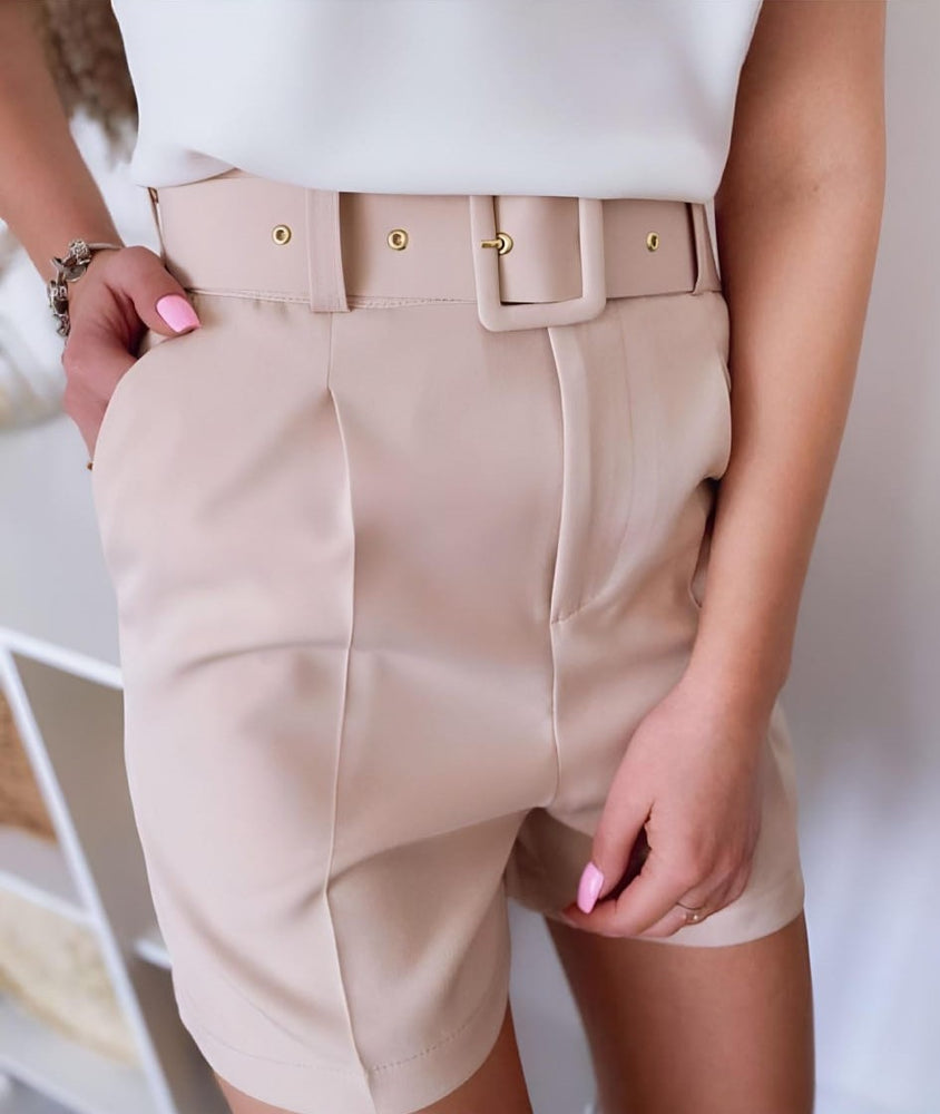 
                  
                    Pantaloncino Donna Shorts Vita Alta Cintura Casual Elegante - LE STYLE DE PARIS
                  
                