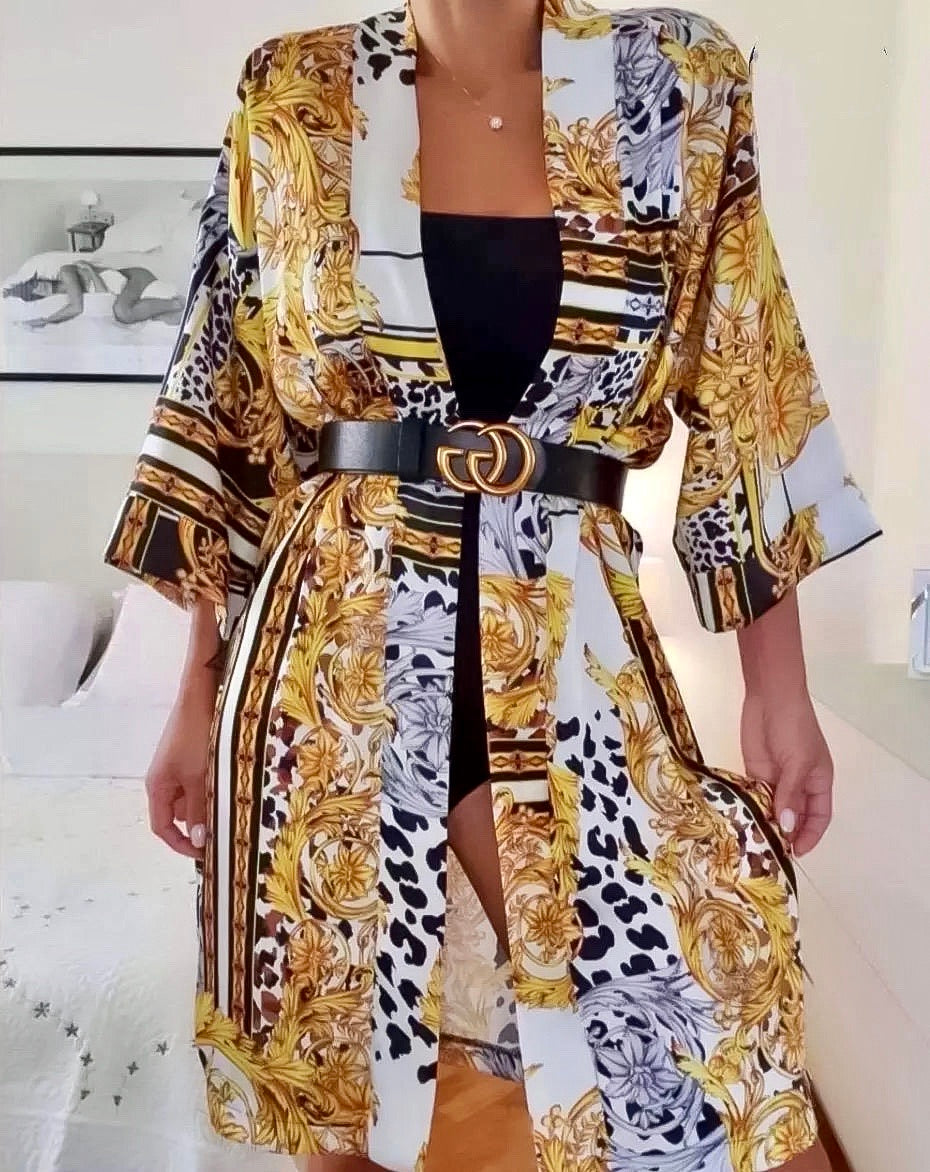 Kimono Donna Fantasia Cardigan Cintura - LE STYLE DE PARIS