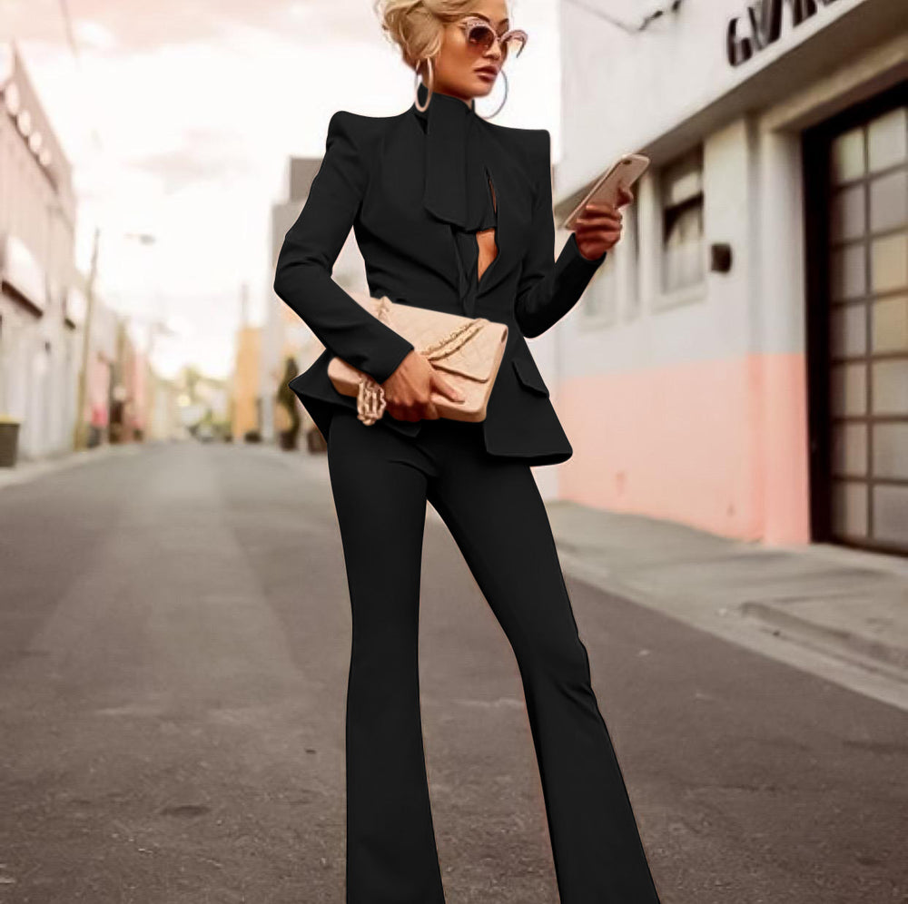 
                  
                    Tailleur Donna Completo Giacca Pantalone Fiocco - LE STYLE DE PARIS
                  
                